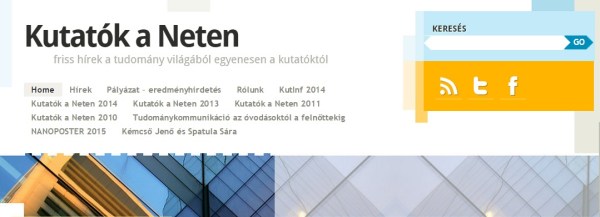A Kutatók a Neten képernyőfelvétele